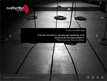 Tablet Screenshot of cuartoymitadteatro.com